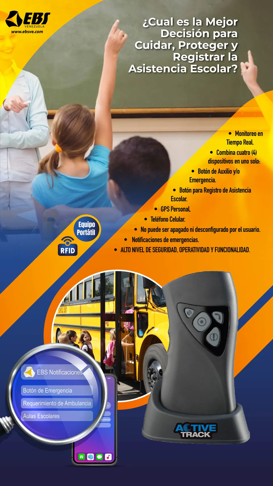 Active Track: Seguridad y asistencia escolar